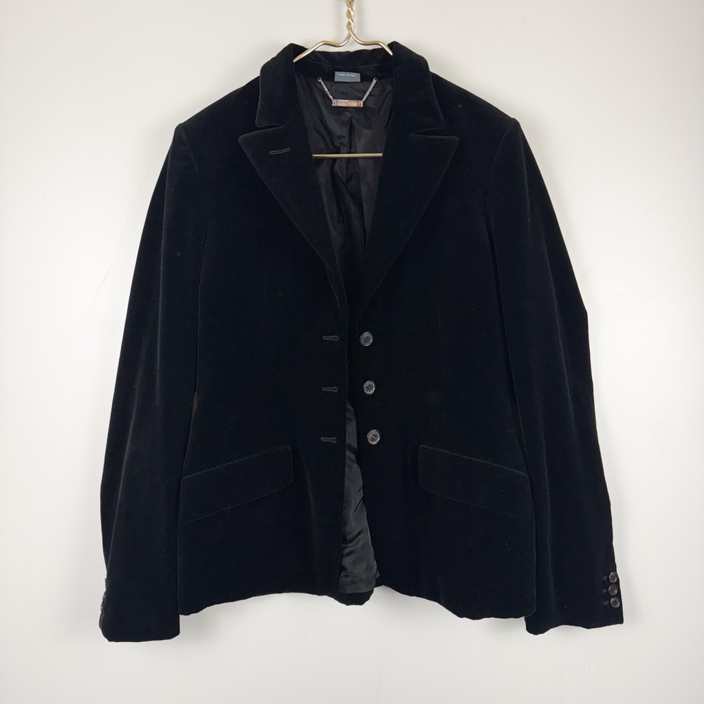Alexander Mcqueen Black Velvet Blazer Old Money Quiet Luxury